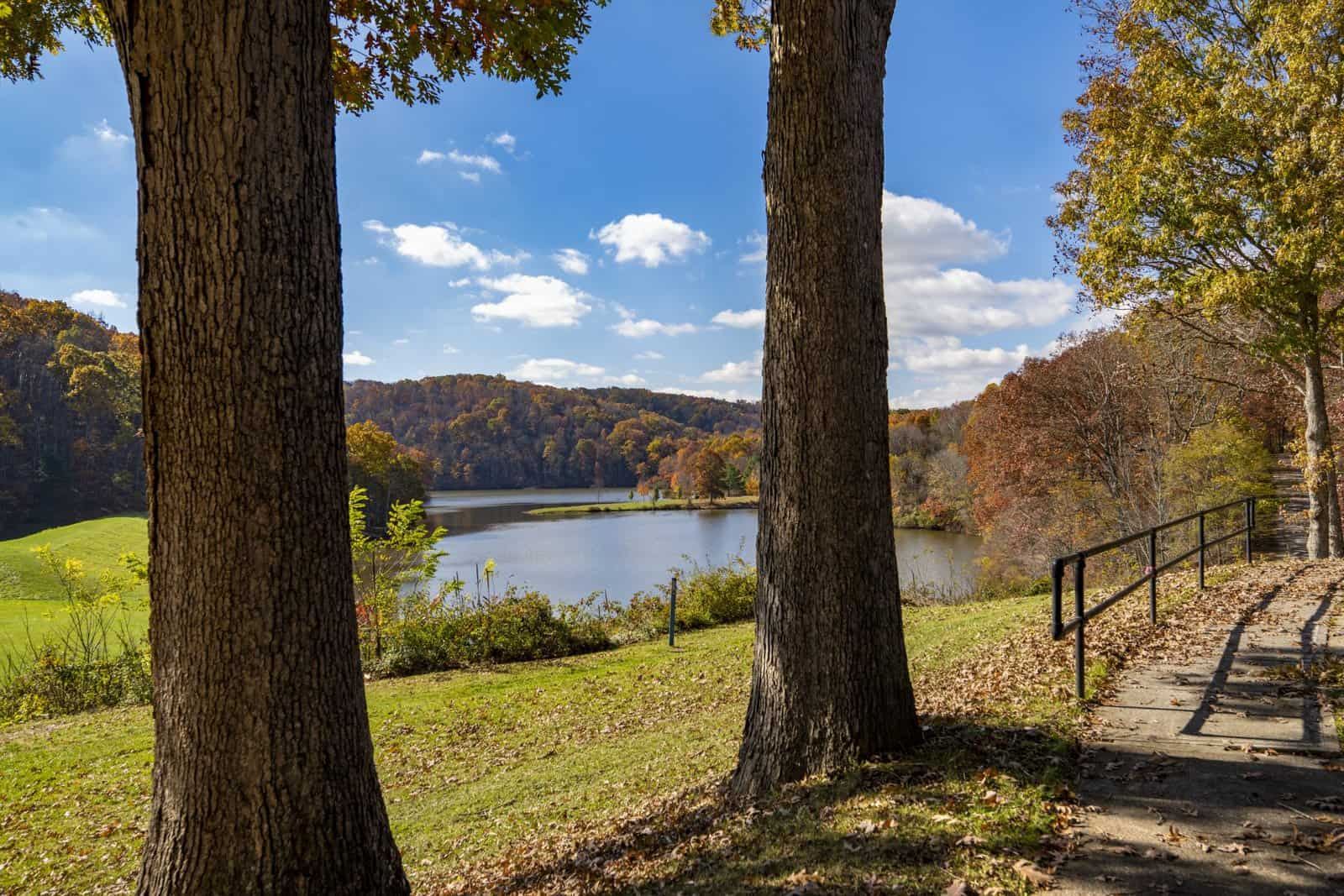 Lake view from the center at GlenWood Park Princeton