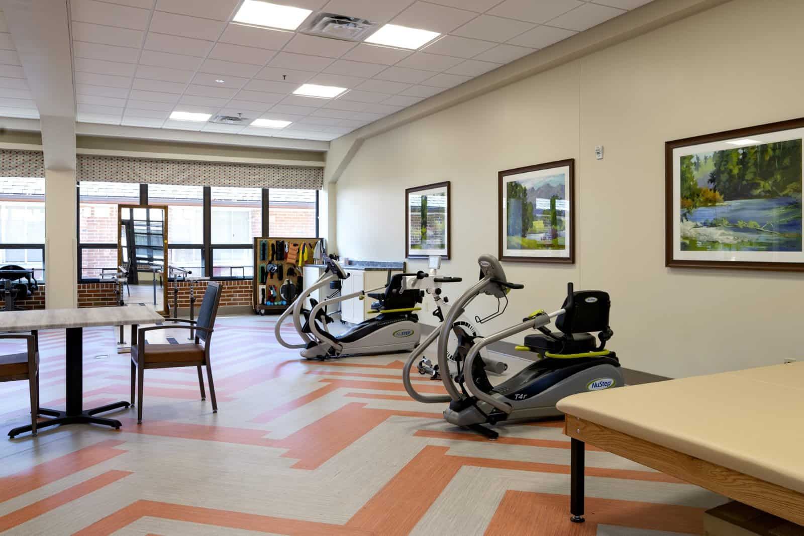 Therapy gym at GlenWood Park Princeton